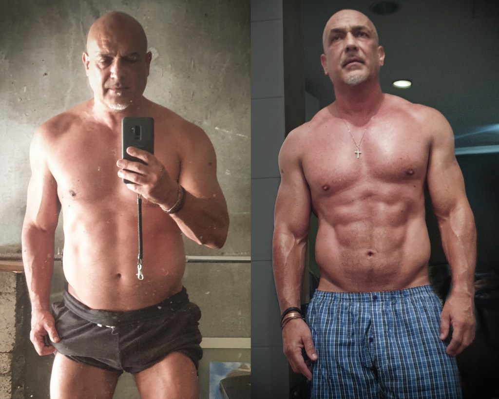 Me at day zero and after day 45.
